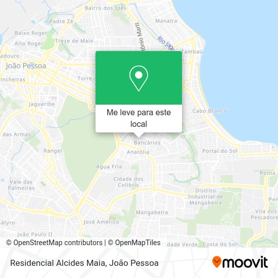 Residencial Alcides Maia mapa