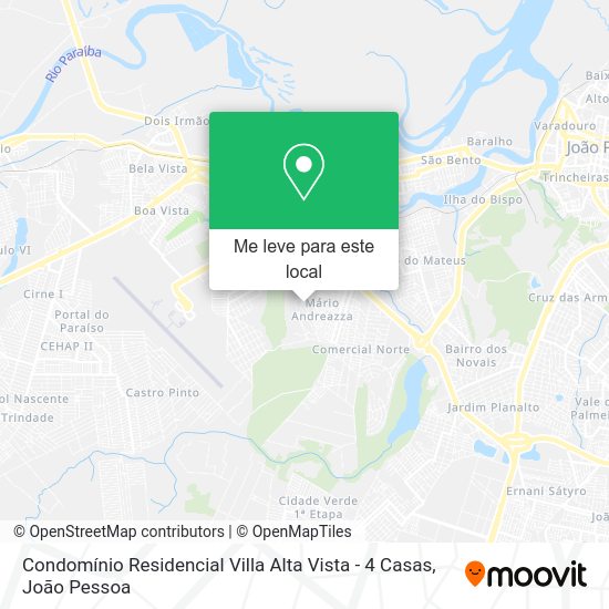 Condomínio Residencial Villa Alta Vista - 4 Casas mapa