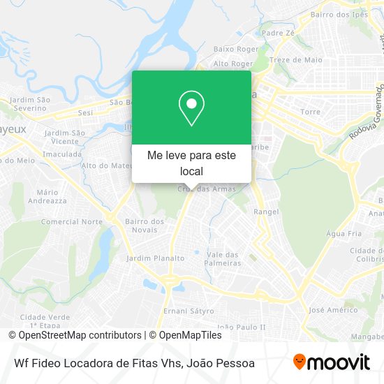 Wf Fideo Locadora de Fitas Vhs mapa