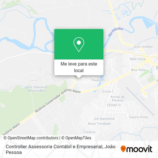 Controller Assessoria Contábil e Empresarial mapa