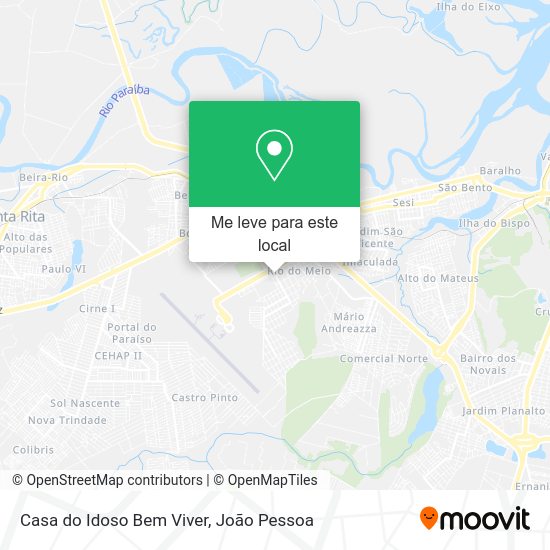 Casa do Idoso Bem Viver mapa