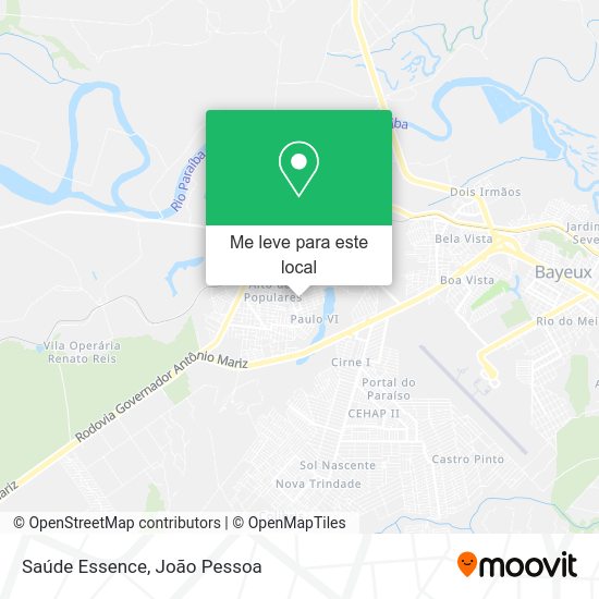 Saúde Essence mapa