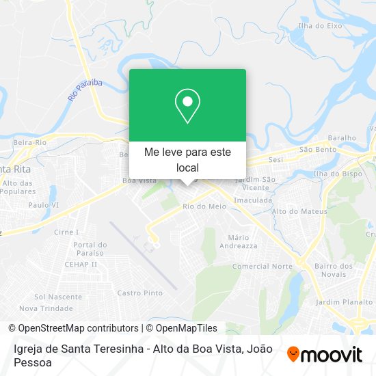 Igreja de Santa Teresinha - Alto da Boa Vista mapa