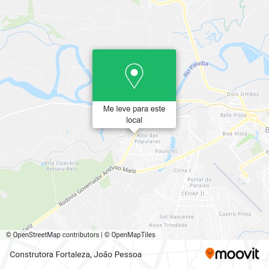 Construtora Fortaleza mapa