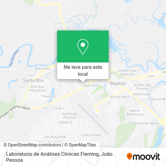 Laboratorio de Análises Clinicas Fleming mapa