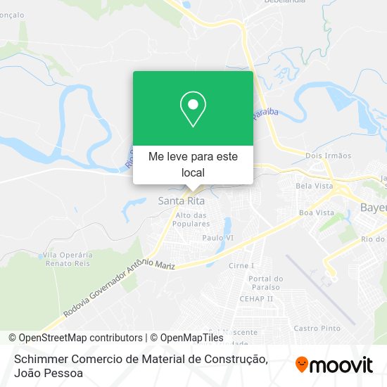 Schimmer Comercio de Material de Construção mapa