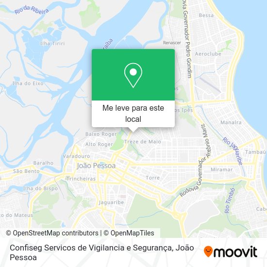 Confiseg Servicos de Vigilancia e Segurança mapa