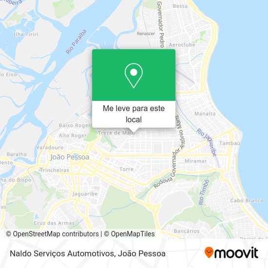 Naldo Serviços Automotivos mapa