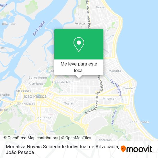 Monaliza Novais Sociedade Individual de Advocacia mapa