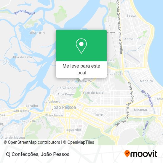 Cj Confecções mapa