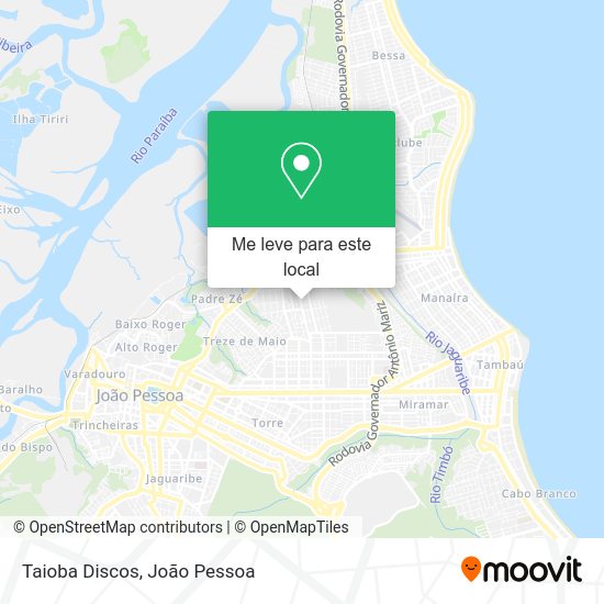 Taioba Discos mapa