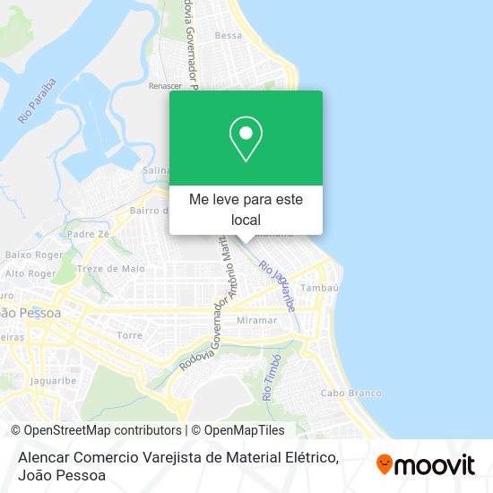 Alencar Comercio Varejista de Material Elétrico mapa