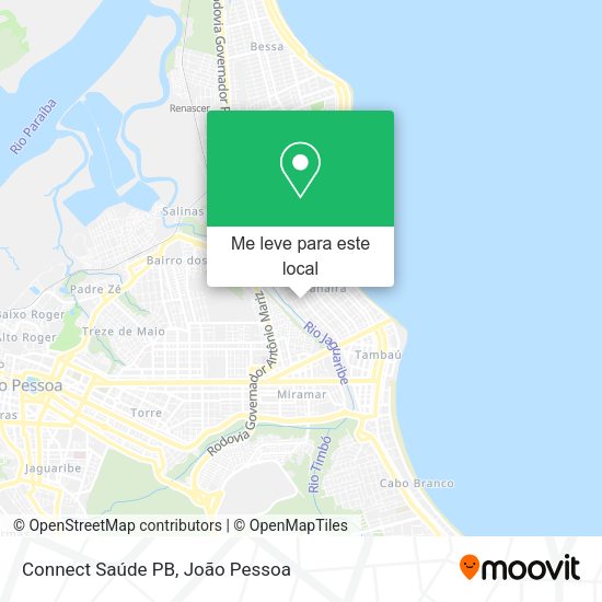Connect Saúde PB mapa
