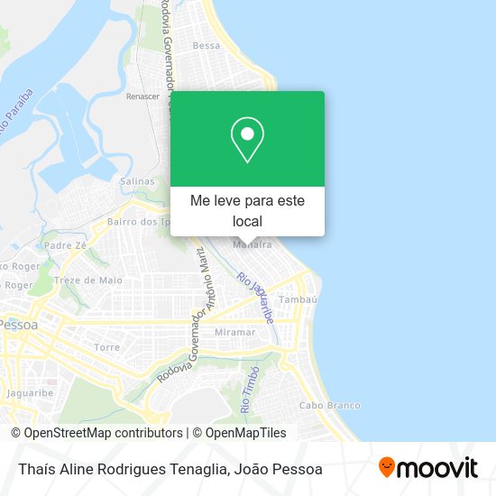 Thaís Aline Rodrigues Tenaglia mapa