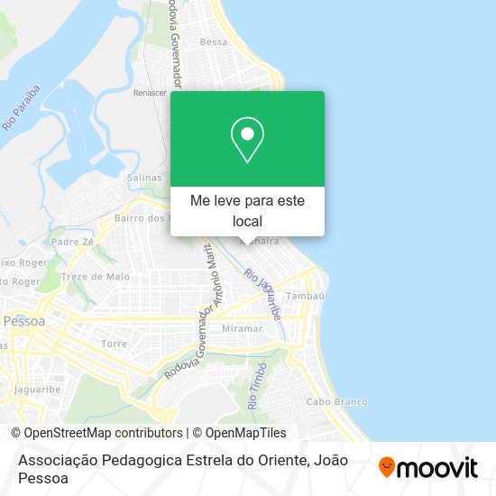 Associação Pedagogica Estrela do Oriente mapa