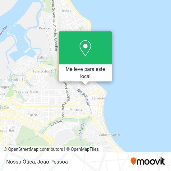 Nossa Ótica mapa