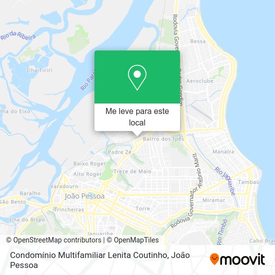 Condomínio Multifamiliar Lenita Coutinho mapa