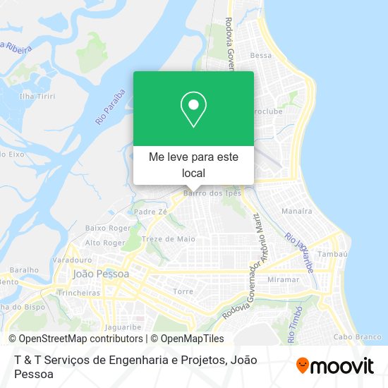 T & T Serviços de Engenharia e Projetos mapa