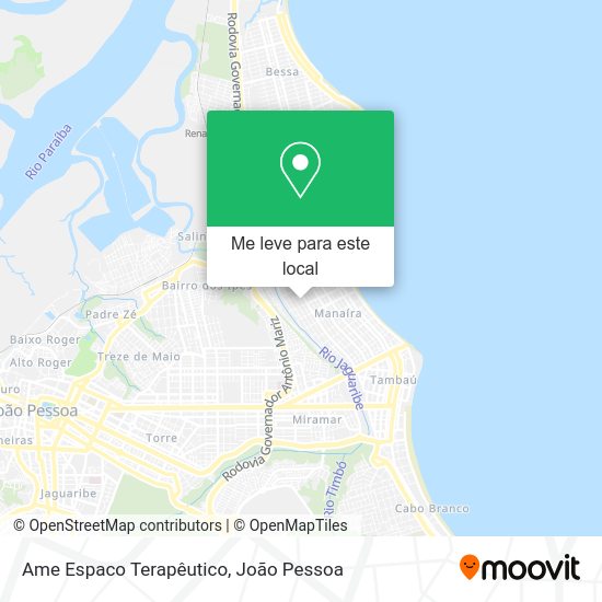 Ame Espaco Terapêutico mapa