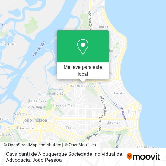 Cavalcanti de Albuquerque Sociedade Individual de Advocacia mapa