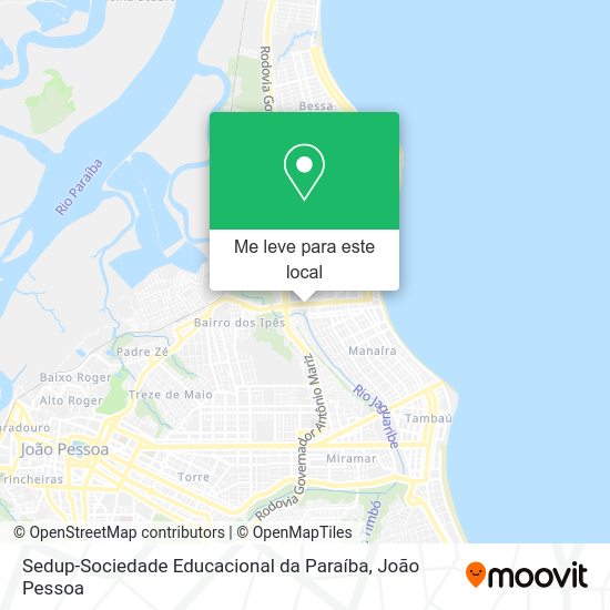Sedup-Sociedade Educacional da Paraíba mapa