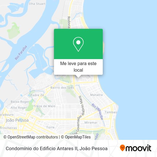 Condomínio do Edificio Antares II mapa