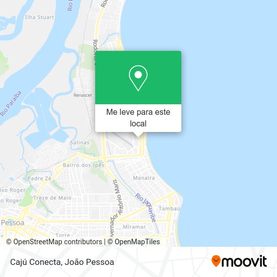 Cajú Conecta mapa