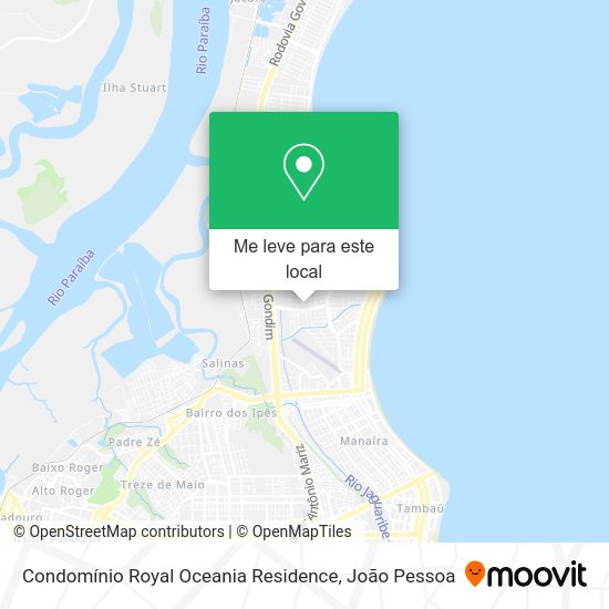 Condomínio Royal Oceania Residence mapa