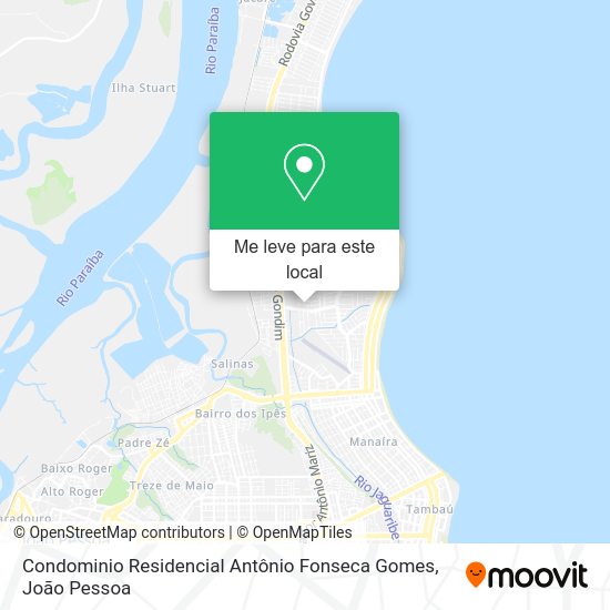 Condominio Residencial Antônio Fonseca Gomes mapa