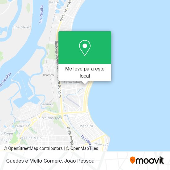 Guedes e Mello Comerc mapa