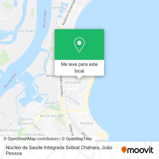 Núcleo de Saude Integrada Sobral Chahara mapa