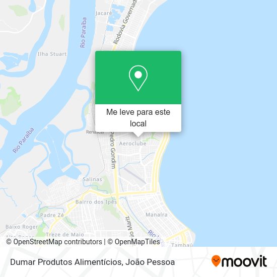 Dumar Produtos Alimentícios mapa