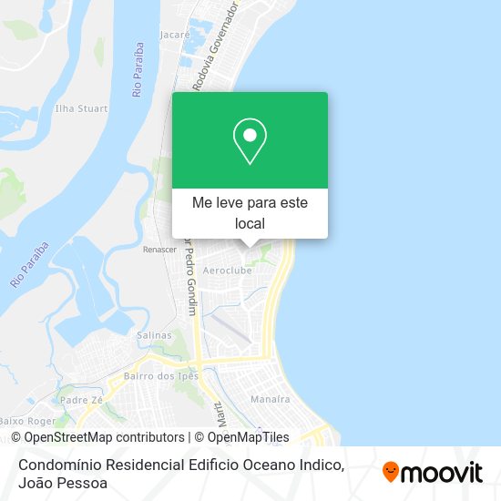 Condomínio Residencial Edificio Oceano Indico mapa