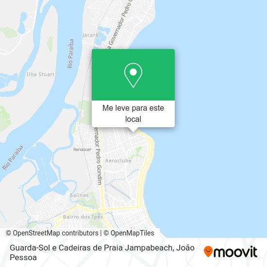 Guarda-Sol e Cadeiras de Praia Jampabeach mapa