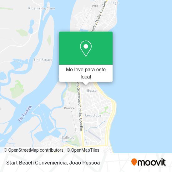 Start Beach Conveniência mapa