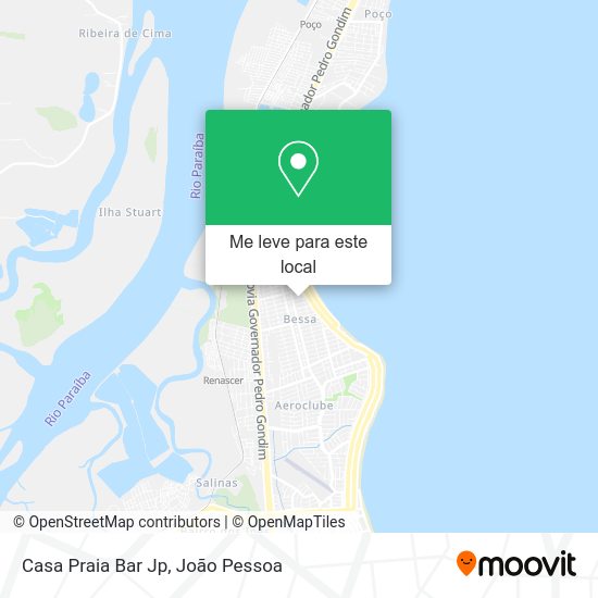 Casa Praia Bar Jp mapa