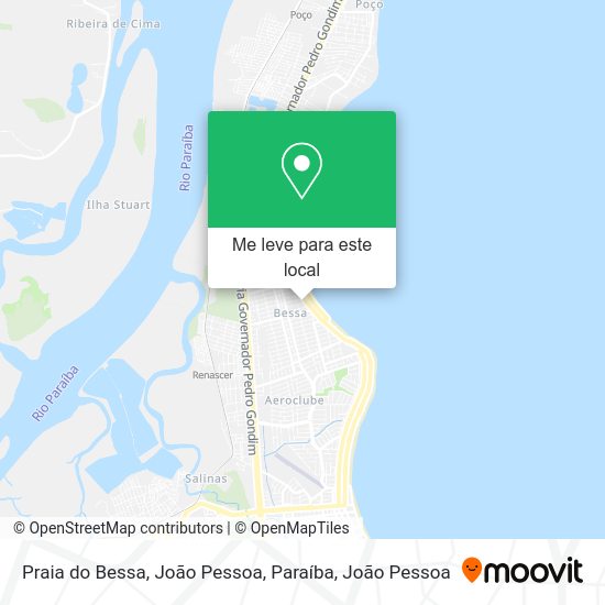 Praia do Bessa, João Pessoa, Paraíba mapa