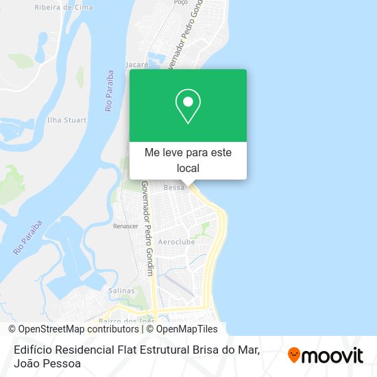 Edifício Residencial Flat Estrutural Brisa do Mar mapa