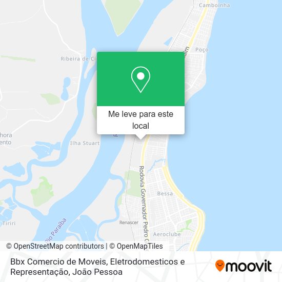 Bbx Comercio de Moveis, Eletrodomesticos e Representação mapa