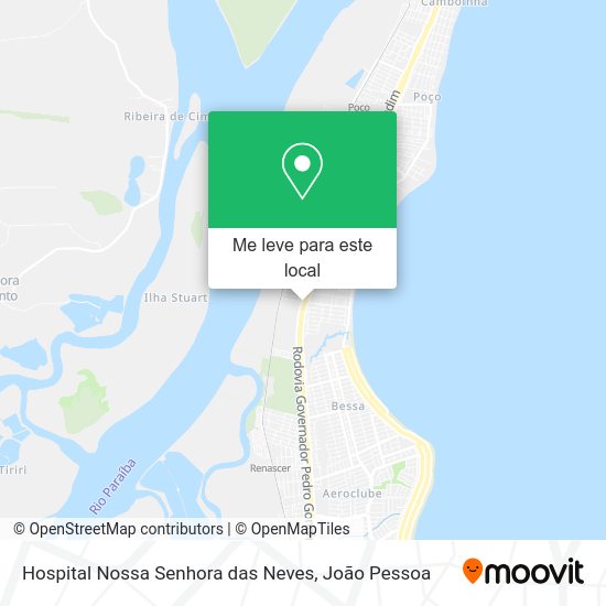 Hospital Nossa Senhora das Neves mapa