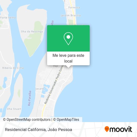 Residencial Califórnia mapa