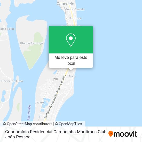 Condomínio Residencial Camboinha Maritimus Club mapa
