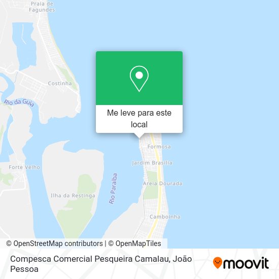 Compesca Comercial Pesqueira Camalau mapa
