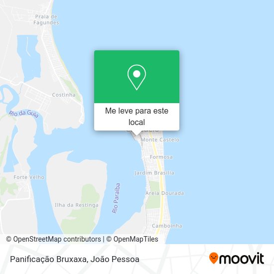 Panificação Bruxaxa mapa