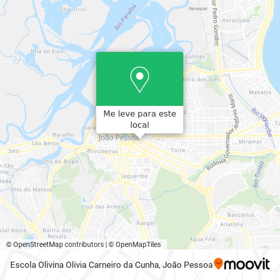 Escola Olivina Olivia Carneiro da Cunha mapa