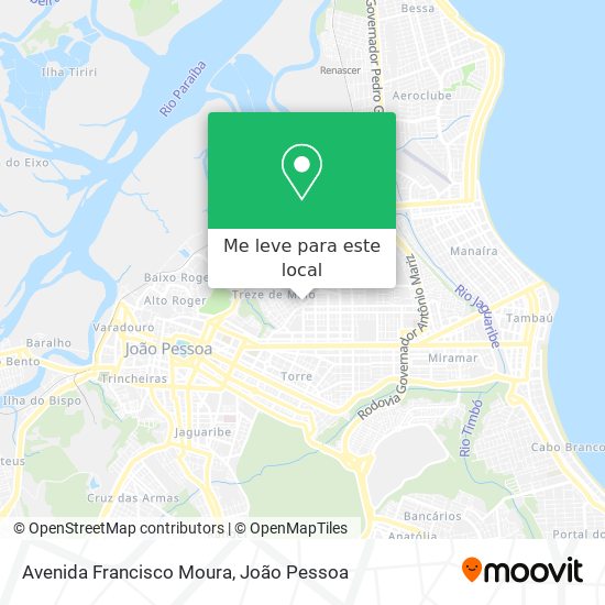 Avenida Francisco Moura mapa
