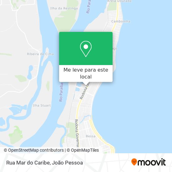 Rua Mar do Caribe mapa