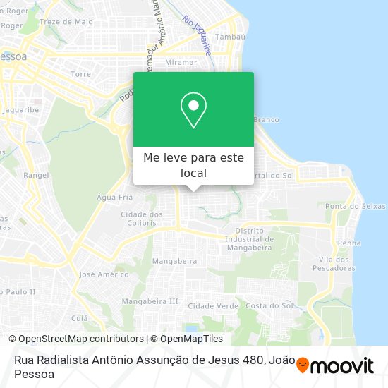 Rua Radialista Antônio Assunção de Jesus 480 mapa