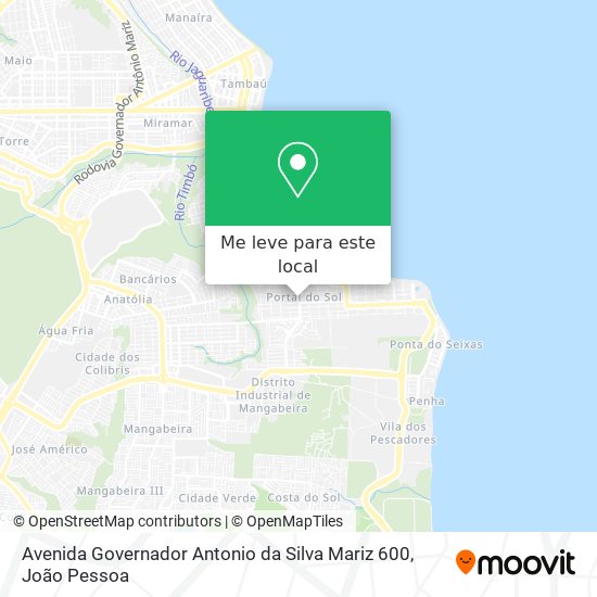 Avenida Governador Antonio da Silva Mariz 600 mapa