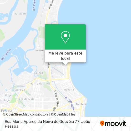 Rua Maria Aparecida Neiva de Gouvêia 77 mapa